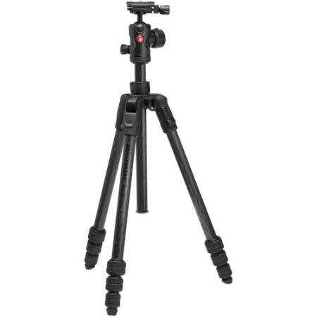 Manfrotto MKBFRTC4FB-BH - zestaw, statyw 4-sekcyjny Carbon z serii Befree, 41-150cm, udźwig 9kg_1
